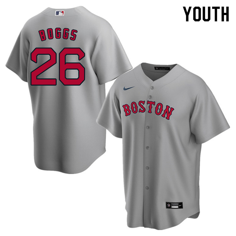 Nike Youth #26 Wade Boggs Boston Red Sox Baseball Jerseys Sale-Gray